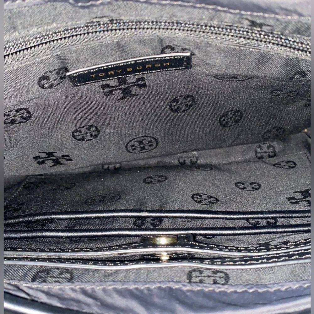Tory Burch Nylon Messenger Crossbody Satchel Bag with Strap